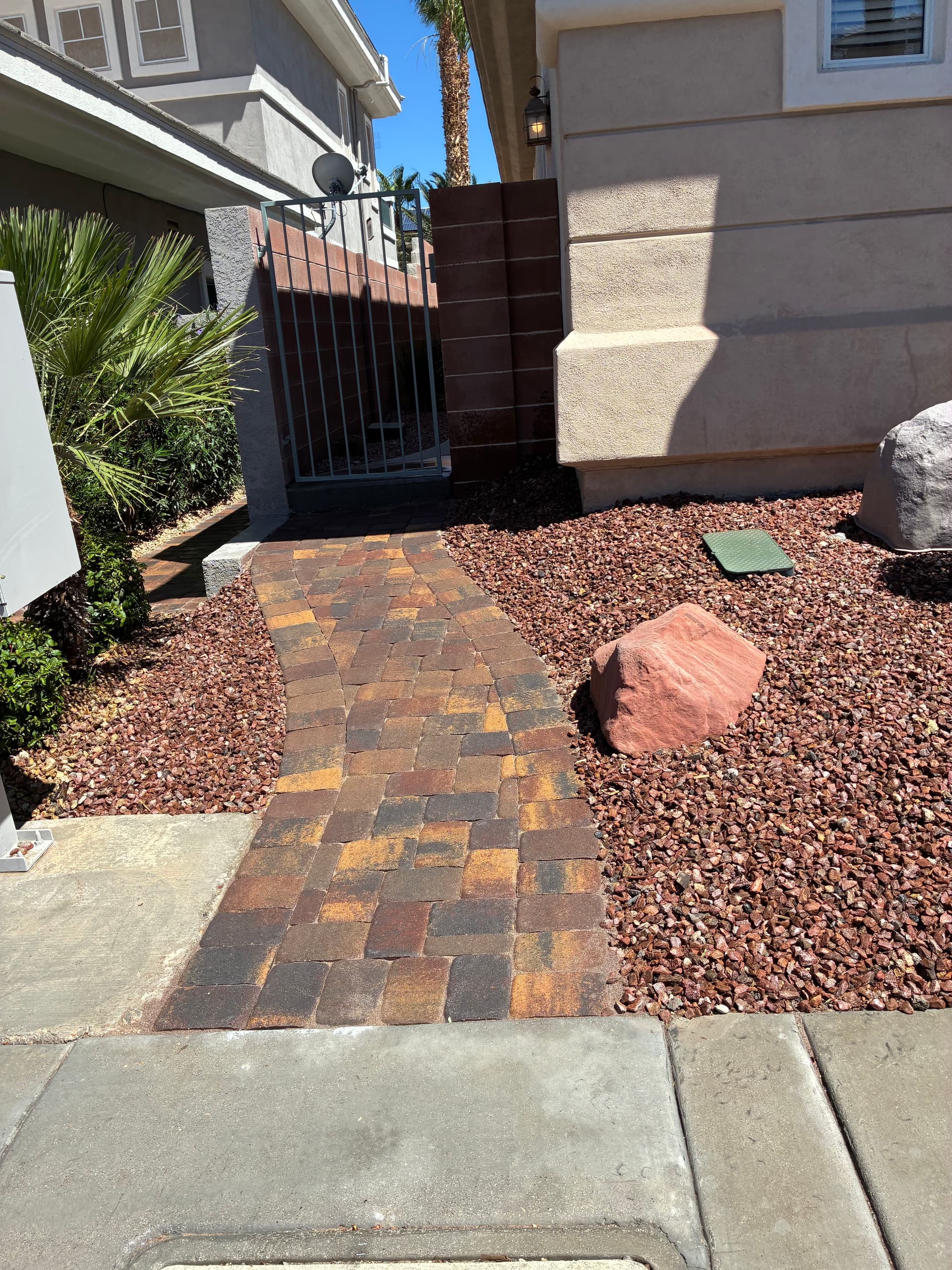 Stone Paver Pathway That Makes Your Entryway Work image