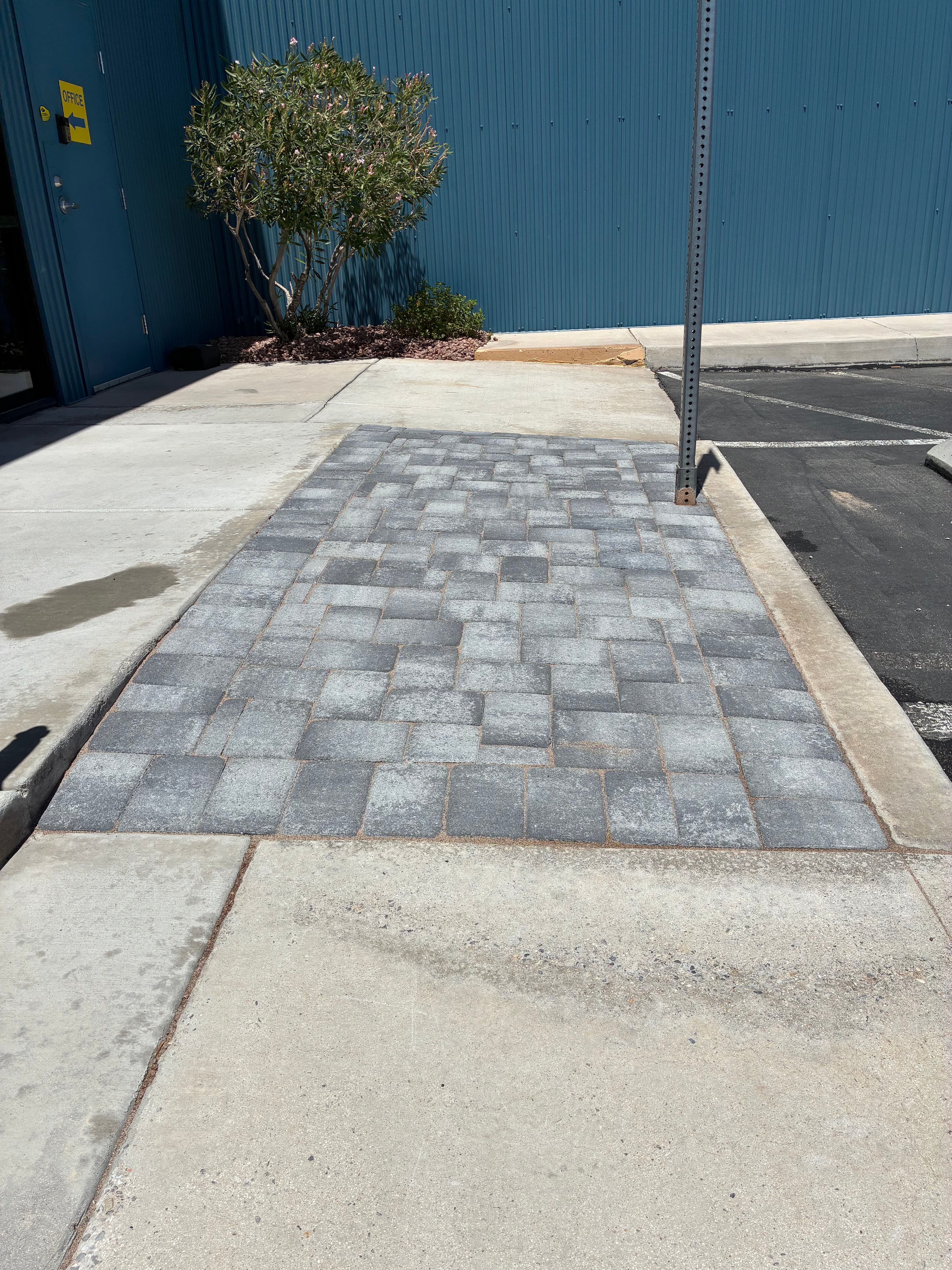 Project Commercial Entrance Paver Upgrade at Golden State Storage image
