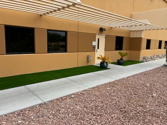 Gallery photos for Commercial Area Transformed with Green Turf: Image #1