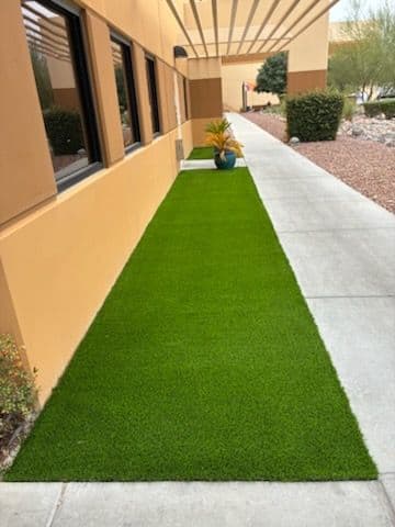Gallery photos for Commercial Area Transformed with Green Turf: Image #3