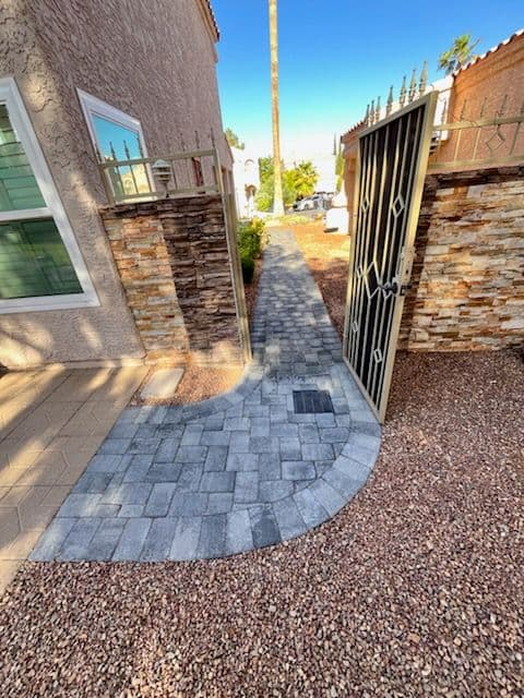 Gallery photos for Stylish Paver Walkway in Summerlin: Image #2