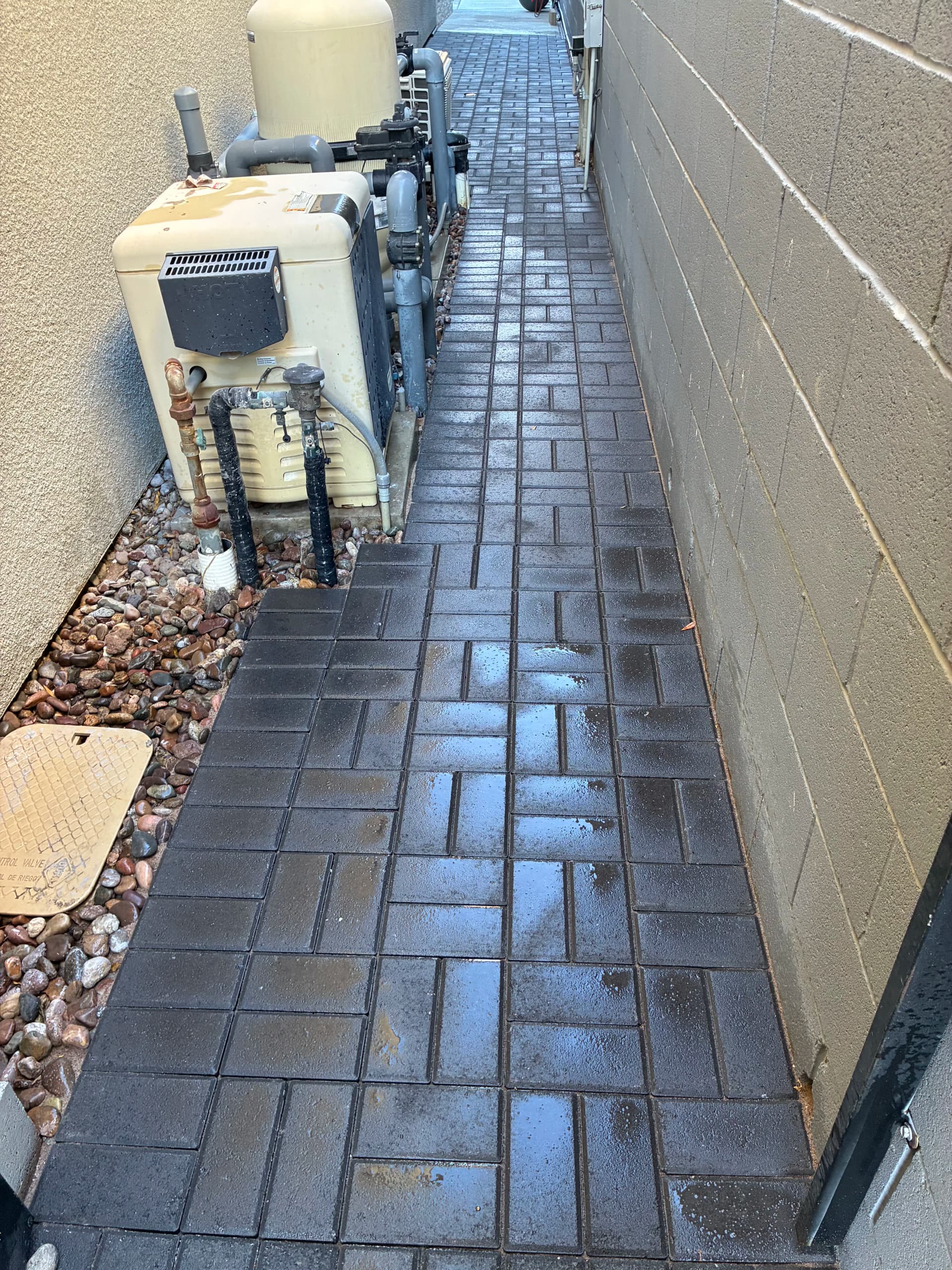Gallery photos for Side Yard Paver Walkway That Actually Gets Used: Image #1