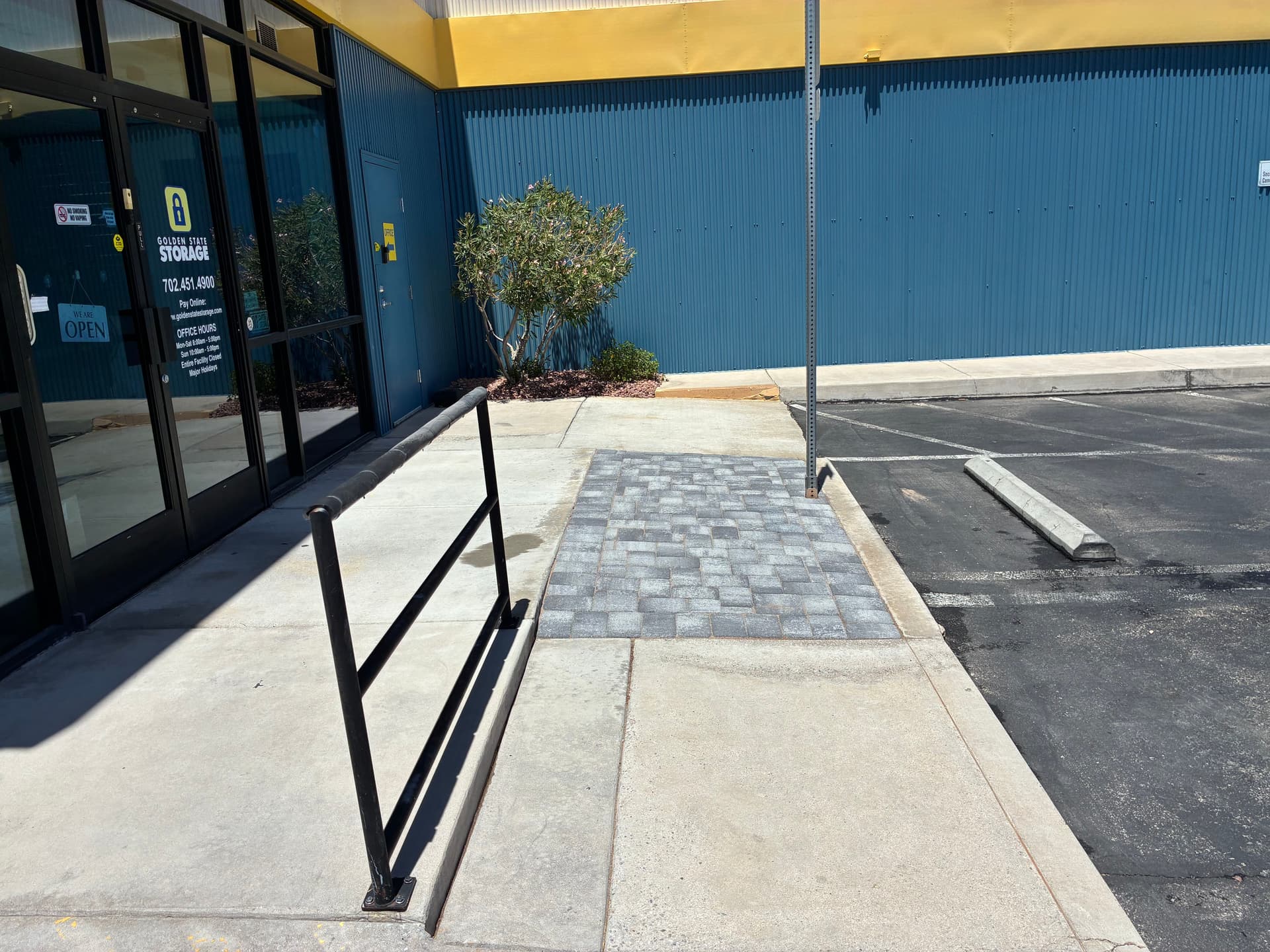 Gallery photos for Commercial Entrance Paver Upgrade at Golden State Storage: Image #1