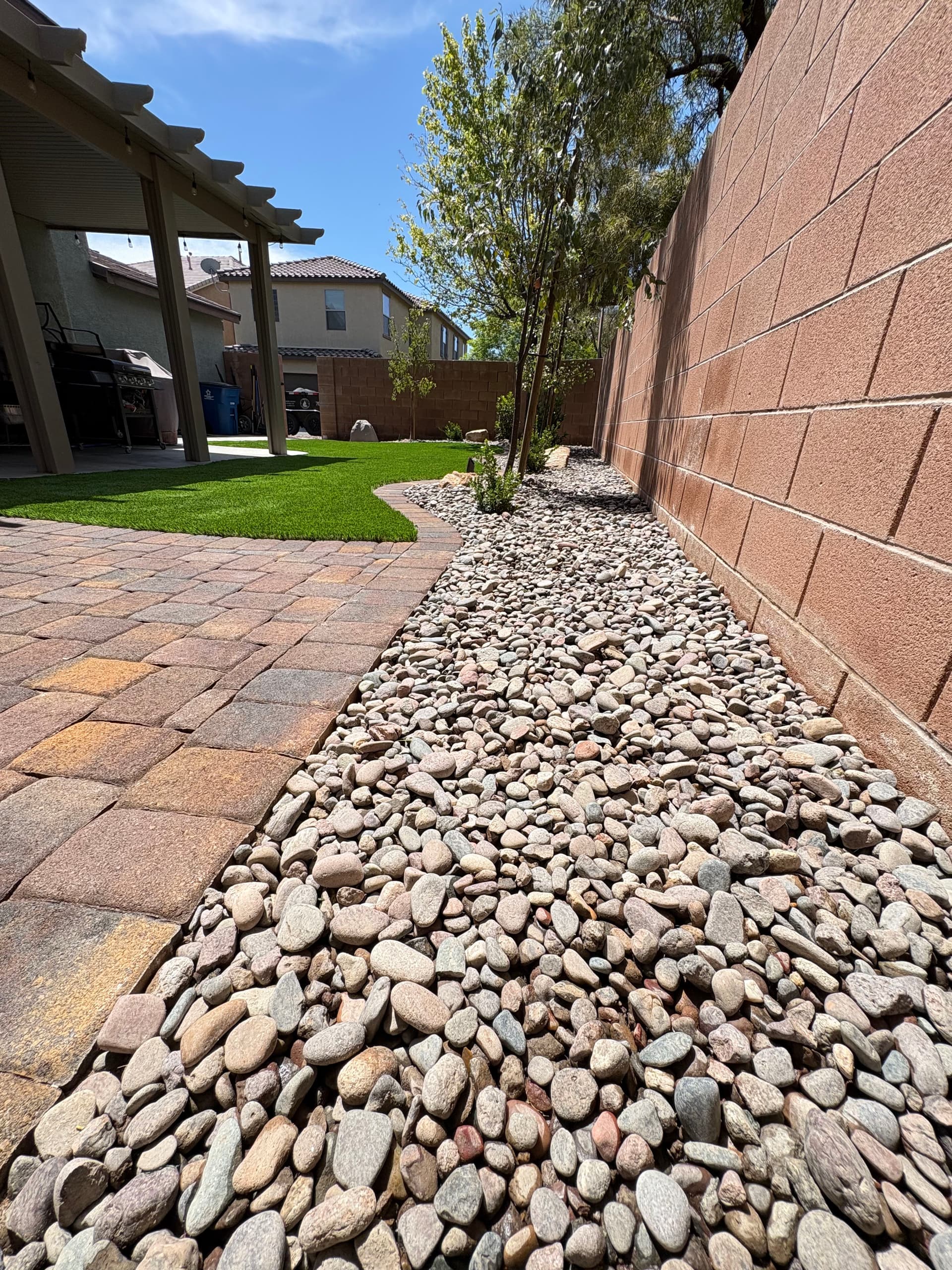 Gallery photos for Full Backyard Remodel with Turf, Pavers, and Desert Landscaping: Image #4